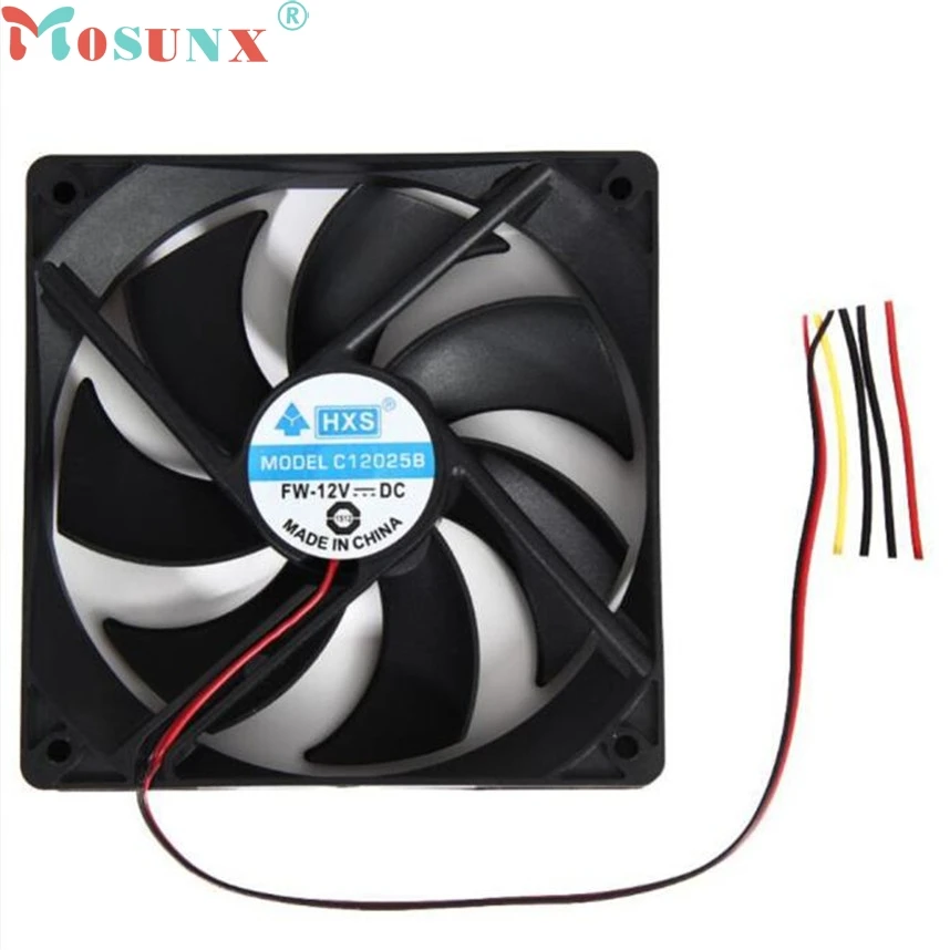 Ecoisin2 Mosunx 2 шт. 120 мм 120x25 12 В 4Pin DC бесщеточный ПК чехол Вентилятор охлаждения 1800PRM