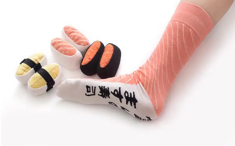 ; коллекция года; Сезон Зима; Sukeno; одинаковые японские носки для любителей суши; мужские и женские носки; calcetines chaussette femme meias feminina