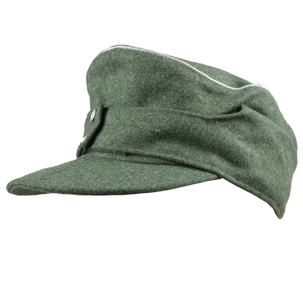 WWII WW2 German WH Officer M43 Panzer Wool Field Cap Army Shop-SIZE M