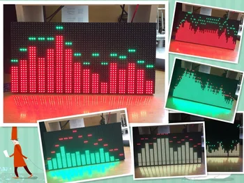 

NEW 1PC Music spectrum displayer screen light frequency spectrum light V3 finished product Six patterns software filter MS3264