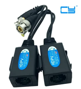 

Twisted pair transmitter monitoring video signal network cable transceiver coaxial HD BNC connector to camera