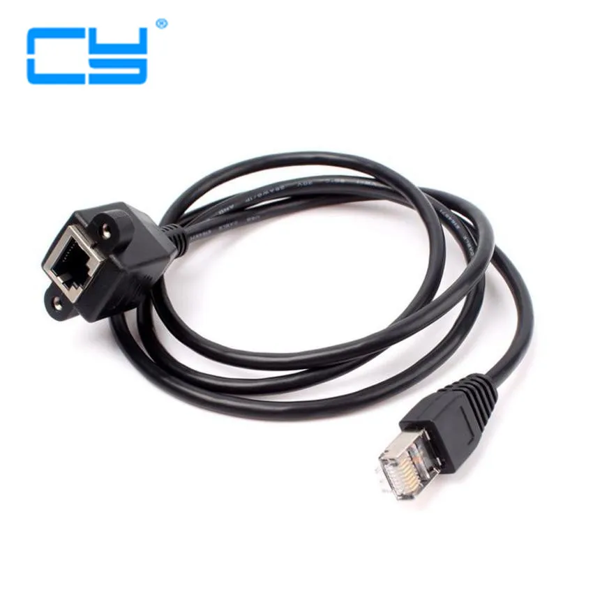 0 3 м 1 5 2 RJ45 Cat 6 папа мама Ethernet Lan Сетевой удлинитель шнур с панельным креплением