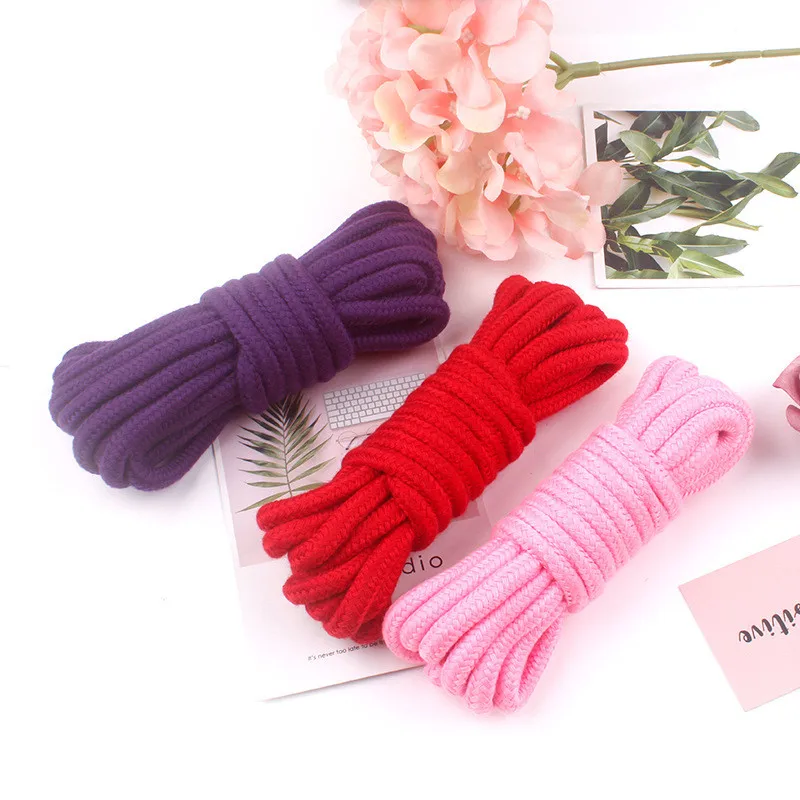 5M BDSM Bondage Shibari Rope 100% Cotton Body Tied Ropes Exotic Accessories BDSM Adult Slave Tying Sex Torture Games Rope to Tie