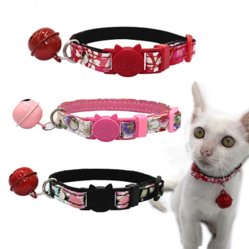 

Cat Collars Custom Puppy Cat Collar For Small Medium Dogs Free Gift Bell Pet Dog Collars Leash For Small Medium Dogs Accessories