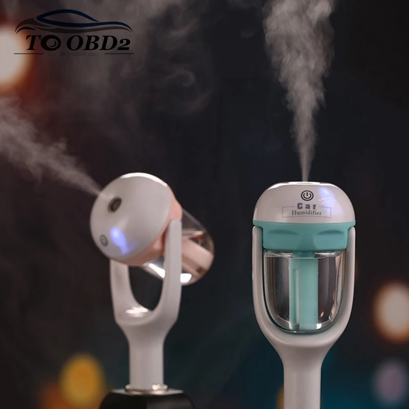 

Newest Auto Humidifier Air Purifier For Car Charger DC 12V Auto Power Off Sprayer Add Water Essential Oil Fragrance New Sale