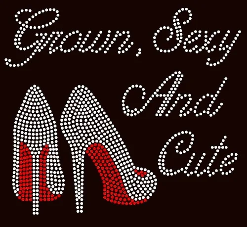 Free Shipping Grown Sexy and Cute Heels Stiletto Rhinestone Transfer
