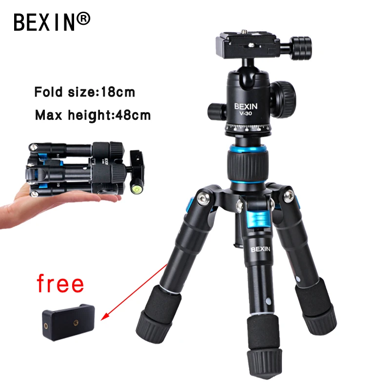 Universal Tripod Mount Adapter Cell Phone Compact Travel Foldable