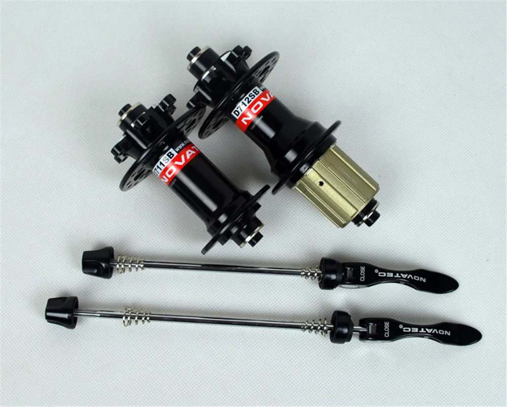 

Original Novatec D711/D712SB Mountain Bike Bicycle Bub Straight Pull Hubs 28 Holes Bicycle Quick Release Skewers Disc Brake