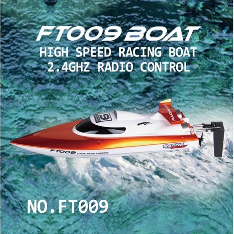 

NEW Flywheel water-cooled high speed racer boat can turn over and back up the marine modelling