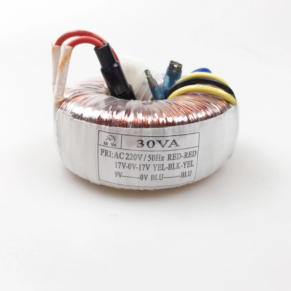 

30W toroidal transformer 220V to double 17V single 9V amplifier audio X-5 preamp