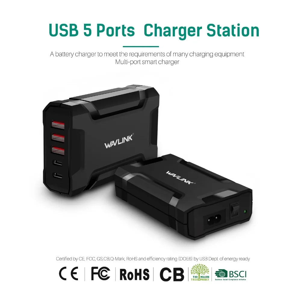 Настенное зарядное устройство с USB портом на 5 портов 45 Вт|usb wall charger|wall chargercharger adapter