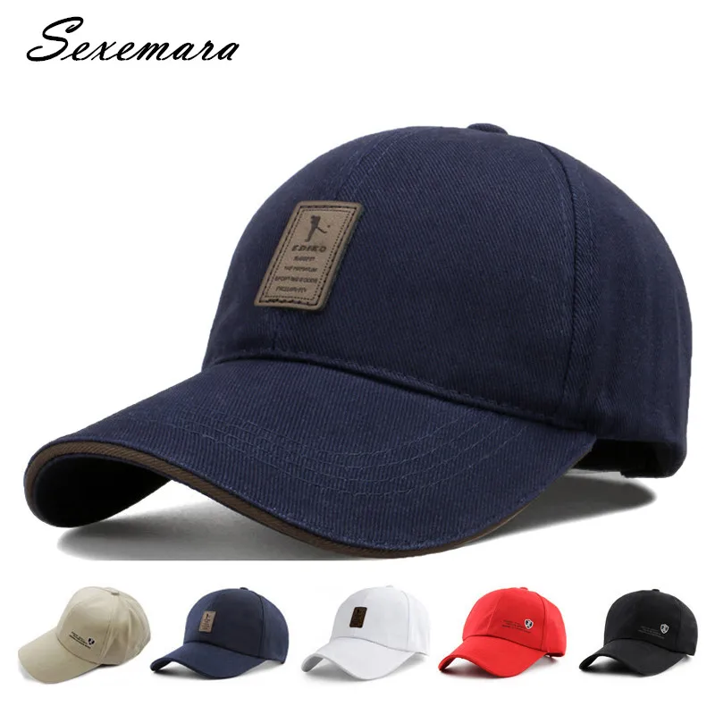 

Spring Summer Men's Baseball Caps Sunshade For Men Cotton Simple Business Golf Cap Sunblock Casquette Outdoor Leisure Sun Hat