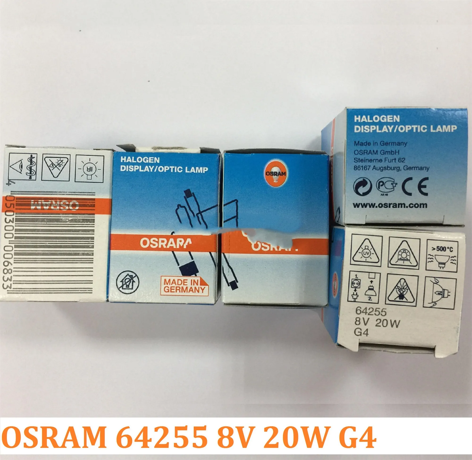 

Для 3 шт. OSRAM 64255 8V20W галогенная лампа, 8 в 20 Вт G4 лампа, ZEISS LEICA микроскоп проекционный микропланшет-ридер свет