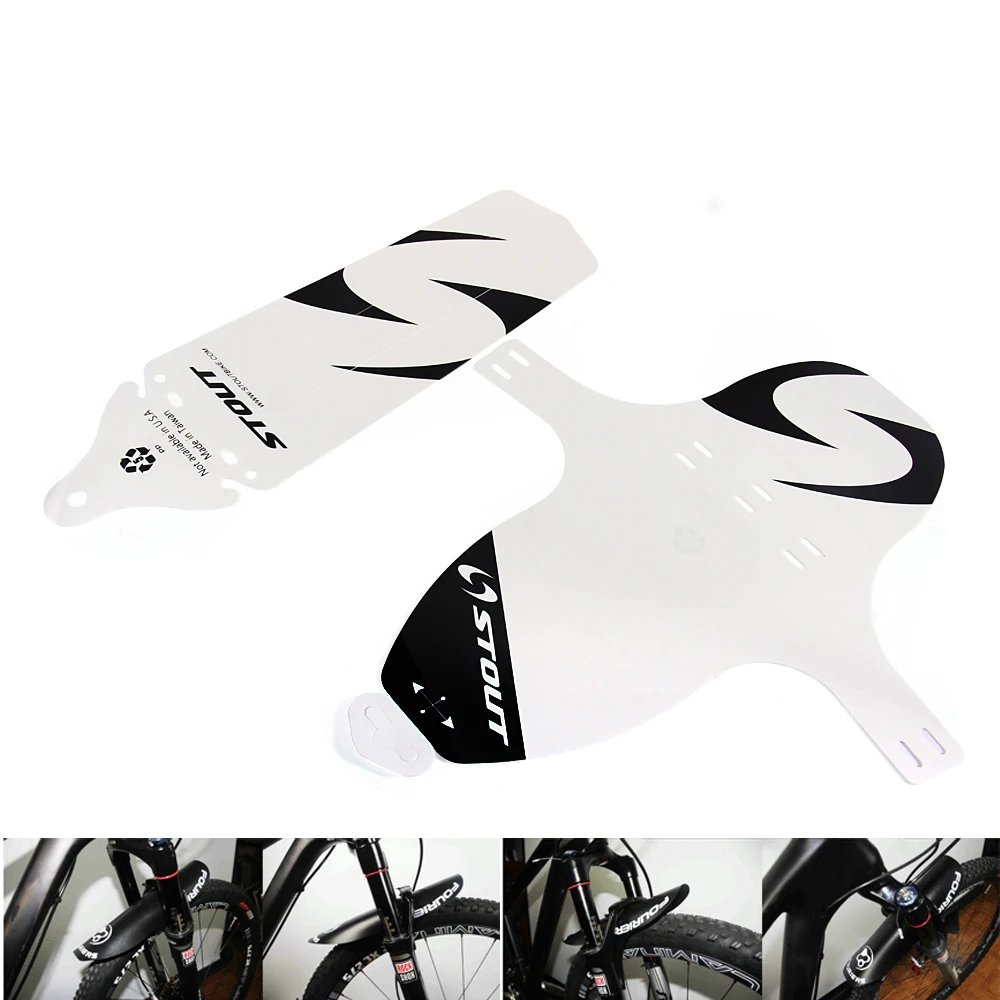 Tomount Fender Cycling Mountain Bike Bicycle Front Rear Mud Guards Mudguard Fenders 27g Pp Black