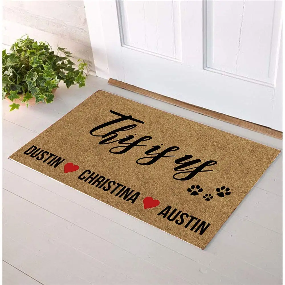 Personalized Door Mat, Home Decor, Welcome Mat, Door Mats Indoor