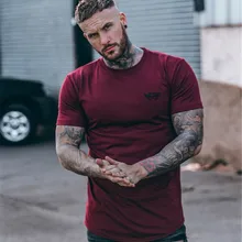 Для мужчин футболки для бега, летняя спортивная одежда для детей тренировочные быстросохнущая Run футболка для тренажерного зала спортивная фуфайка