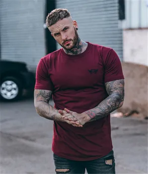 

2018 Men Running T-shirts Summer Sports Training Quick Dry Run T-shirt For Male Gym Fitness Sweatshirt