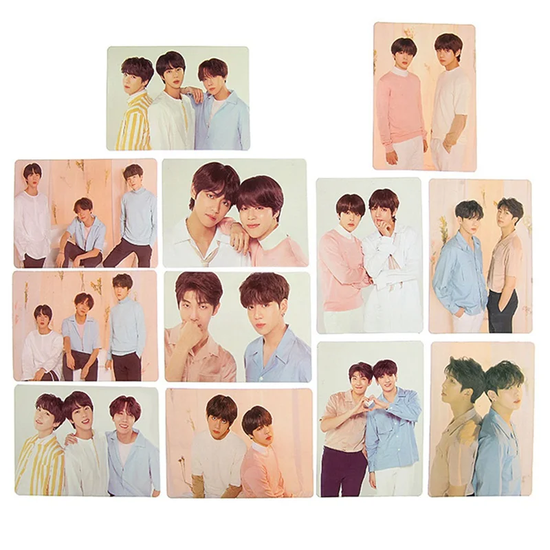 

12pcs/set K-pop Bangtan Boys New Album LOVE YOURSELF Photo Cards JIN SUGA RM JIMIN Photo Lomo Cards
