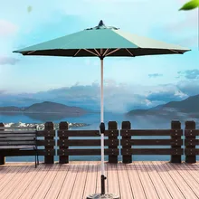 Открытый складной зонт от солнца, пляжный зонтик, ультрафиолетовая защита колонки патио зонтик в 4 цветах в 2,7 м