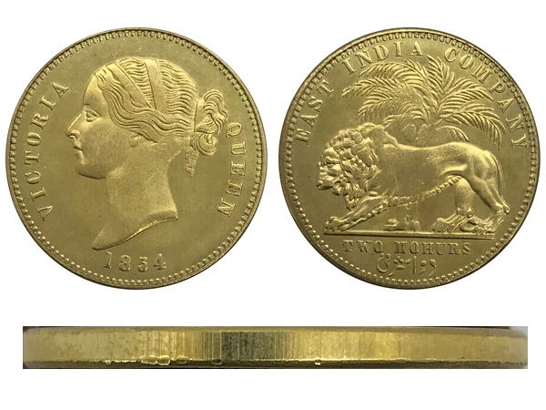 Aliexpress Buy 1854 East India Two Mohurs Victoria Gold Coin 