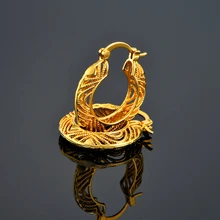 Женские украшения Золотое кольцо креольские серьги-кольца для Для женщин Brincos Vintage Женский Золотой цветная серьга Femme ювелирные изделия