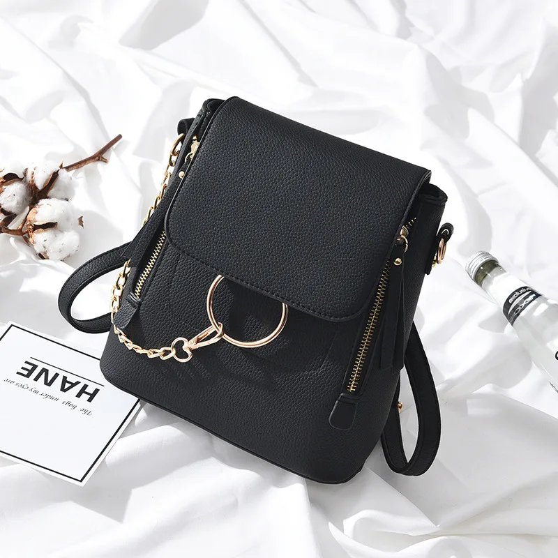 

HOT New Fashion PU Leather Women Backapck Mini Women Shoulder Bags Teenager School Backpack Bag Ladies Backpacks