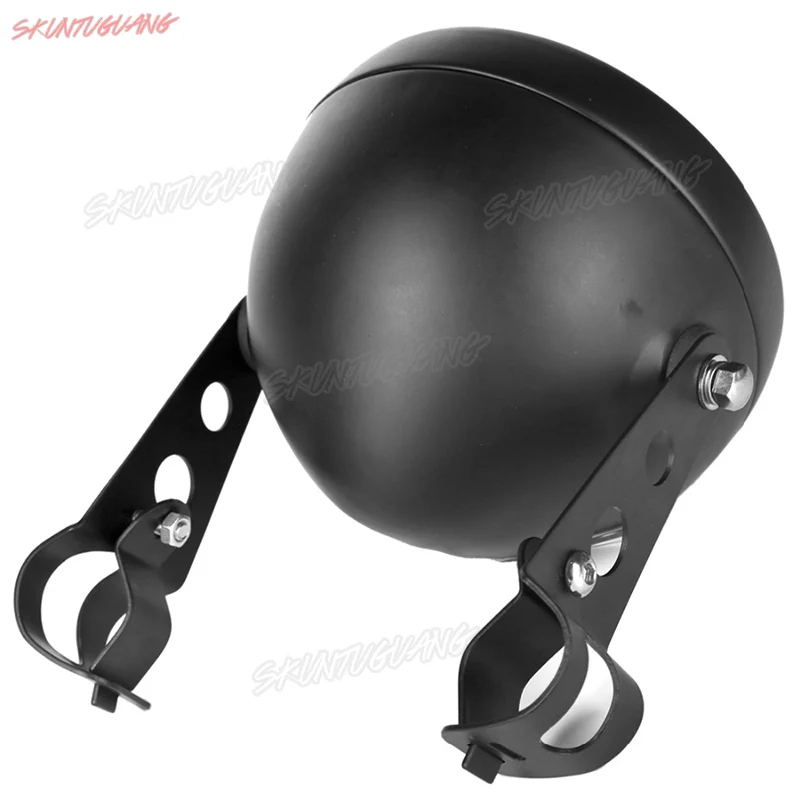 Black/Chrome 5.75 Inch Headlight Housing Bucket Ring Motorcycle Mounting Lamp Holder for Sportster | Автомобили и мотоциклы