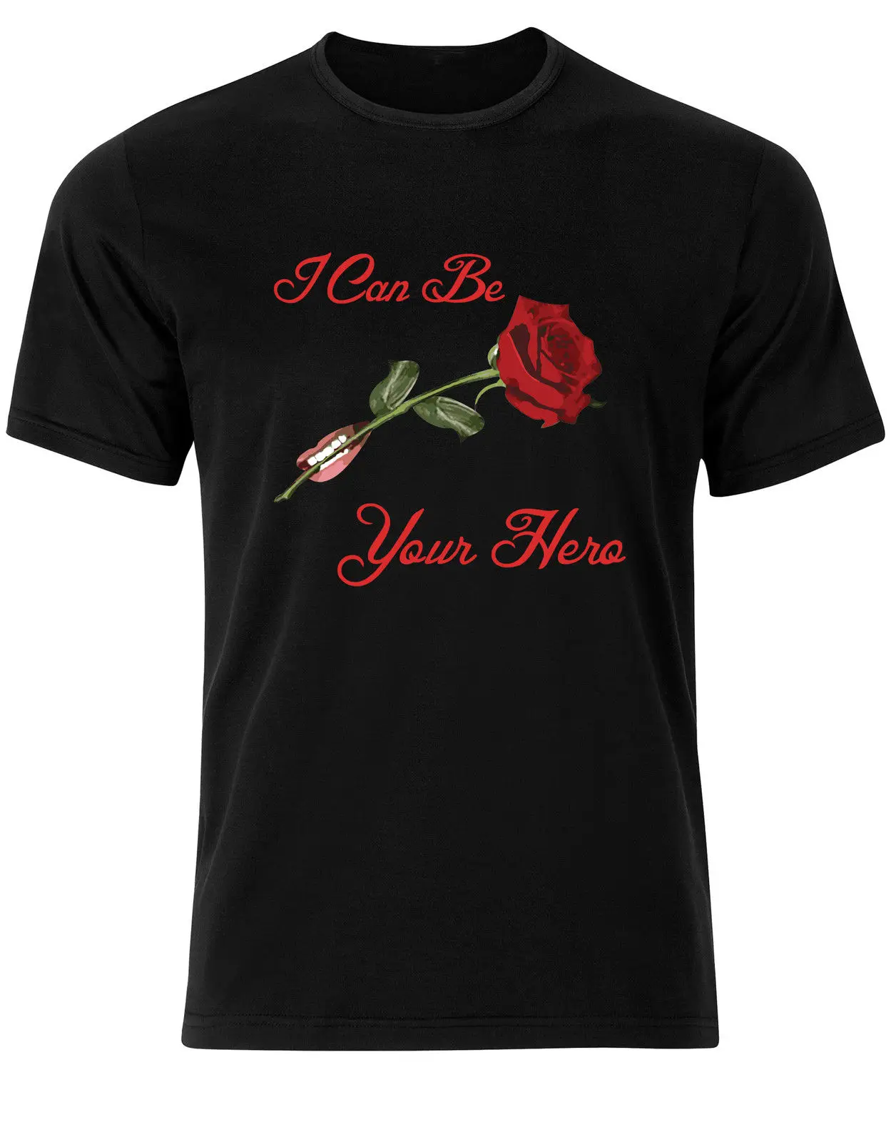 Футболка мужская с надписью I Can be Your Hero крутая тенниска из сетчатой ткани на День