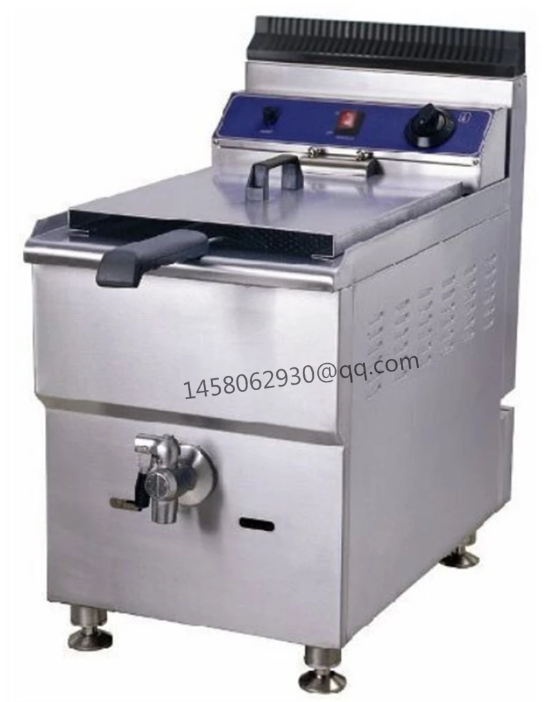 TAIMIKO Commercial Deep Fryer Stainless Steel Deep Fat Fryer with Temperature Control for Commercial Restaurant 2000W 6L Max Oil Capacity
