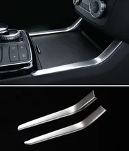 Interni in acciaio inox supporto di Tazza di Acqua di Controllo Centrale finiture decorative strisce per Mercedes Benz GLE, ML, GL, GLS Car styling