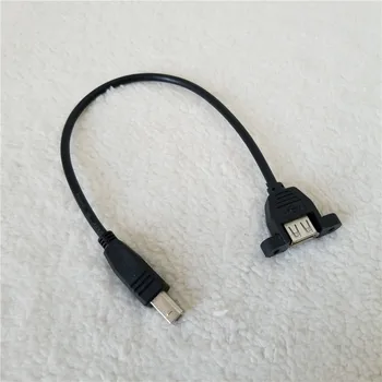 

Wholesale 100pcs/lot USB A Female to Printer Port Type B Male Adapter Cable for Printer 25cm Panel Mounting Wire