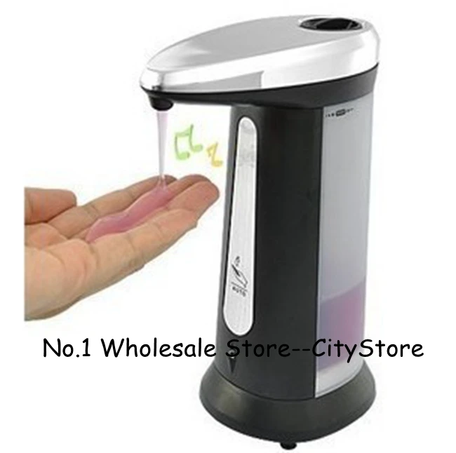 

Free Shipping 50pcs/lot Automatic Touch Free Soap Sanitizer Lotion Dispenser 400ML Infrared Touchless