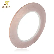 1Roll 3 мм*30 м клей проводящие медная фольга клейкая лента EMI экранирование гитара пули и Улитка барьер гитарные партии аксессуары