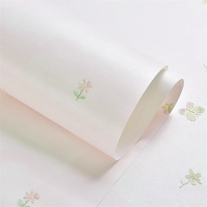 beibehang High-end warm garden bedroom wallpaper pink floral wallpaper nonwoven 3d environmental protection children's room girl beibehang High-end warm garden bedroom wallpaper pink floral wallpaper nonwoven 3d environmental protection children's room girl