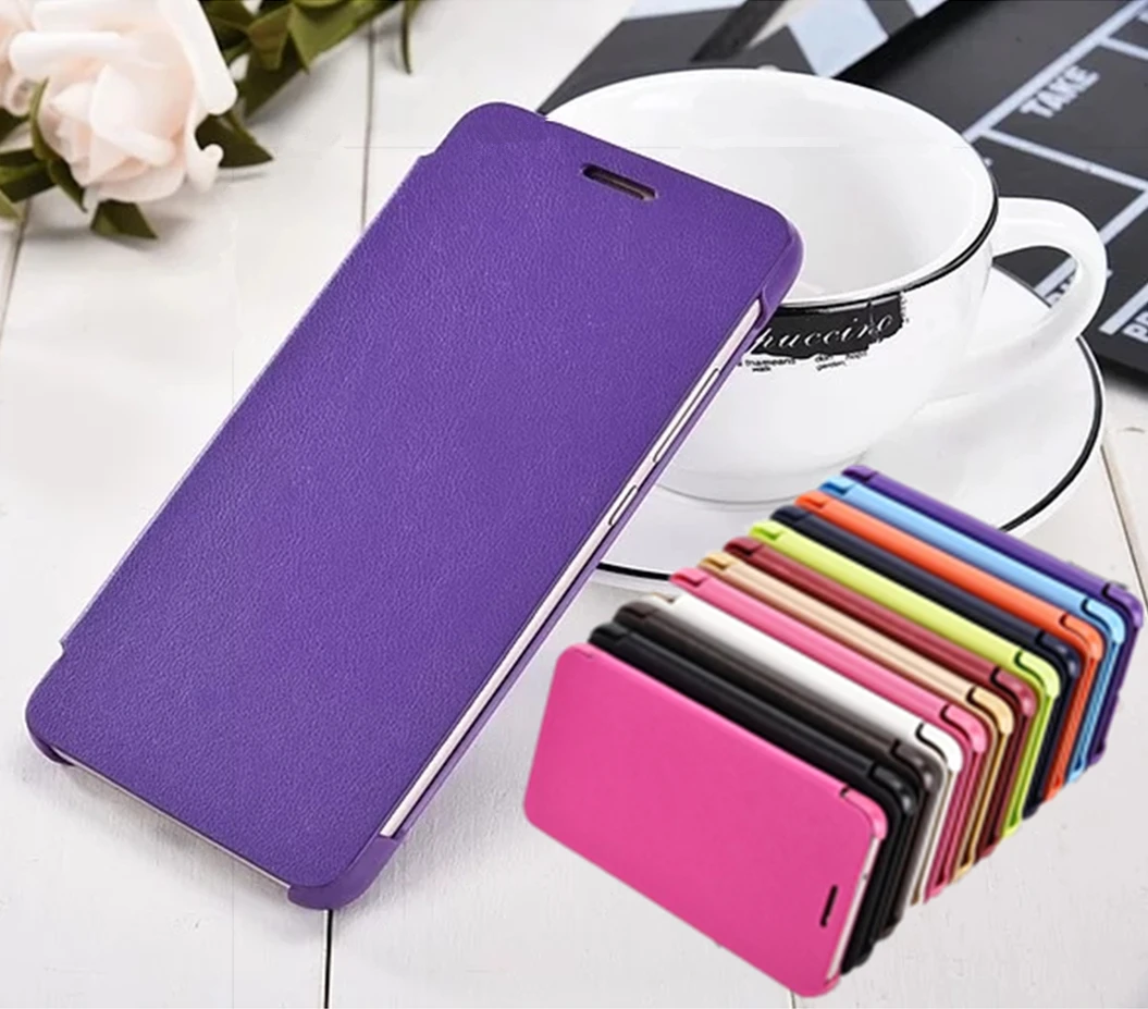 Luxury Classic Simple Style flip Phone cover top quality leather case