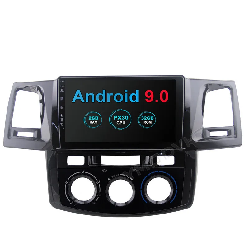 Discount YMODVHT 9inch 4GB+64GB Android 9.0 Car DVD Radio for Toyota Hilux 2007 to 2010 2011 2012 2013 2014 Car GPS Navigation Multimedia 0