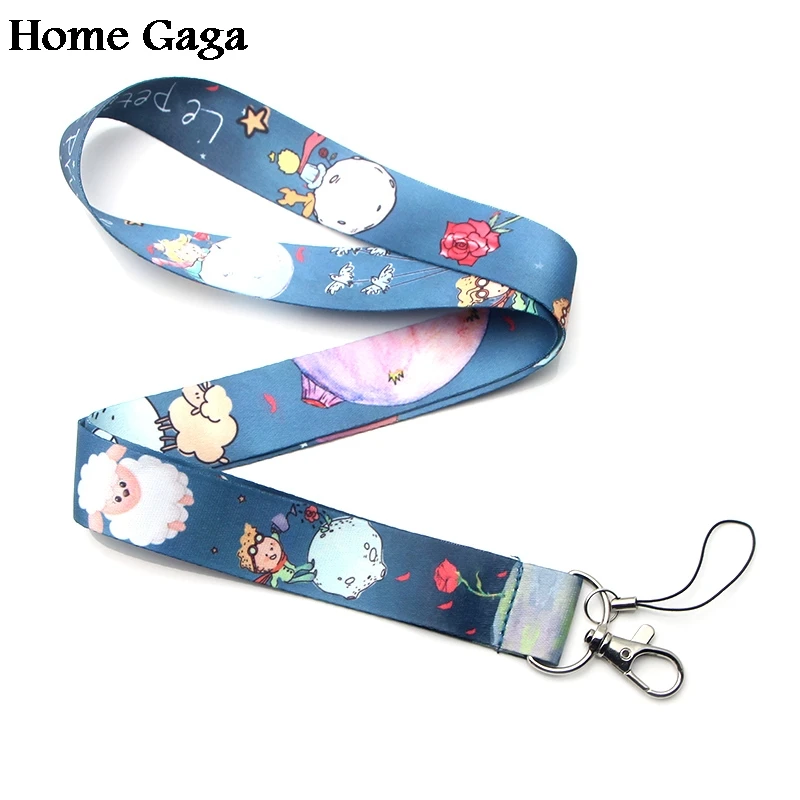Homegaga Маленький принц мультфильм diy брелок ремешок тесьма лента шейный ремень эмблема на ткани держатель телефона Ожерелье Аксессуар D1704