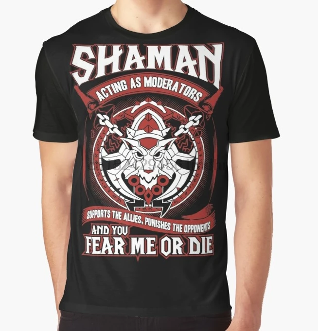 

All Over Print T-Shirt Men Funy tshirt Shaman Acting As Moderators Wow Short Sleeve O-Neck Graphic Tops Tee women t shirt
