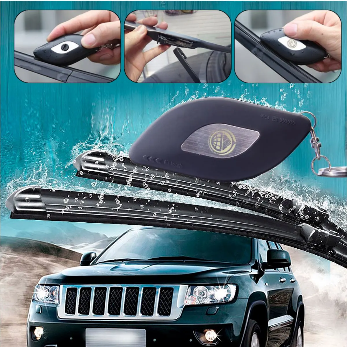 Car Windscreen Windshield Wiper Repair Tool Blade Rubber Strip Windscreen Wiper Restorer Universal Black Vehice Car Windscreen Windshield Wiper Repair Tool Blade Rubber Strip Windscreen Wiper Restorer Universal Black Vehice