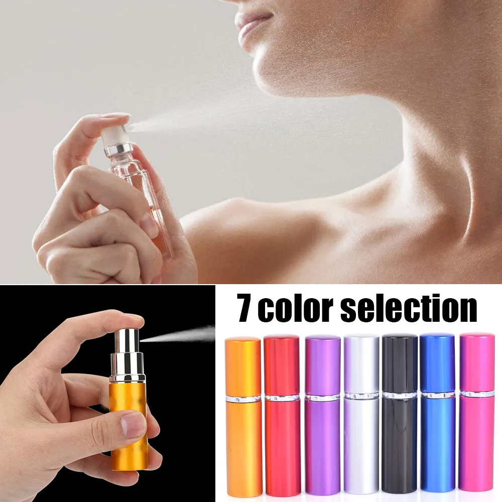 

Empty Bottle 5ml Portable Mini Travel Perfume Bottle Atomizer For Spray Scent Pump Case Oil Bottles Perfume Bottles Refillable