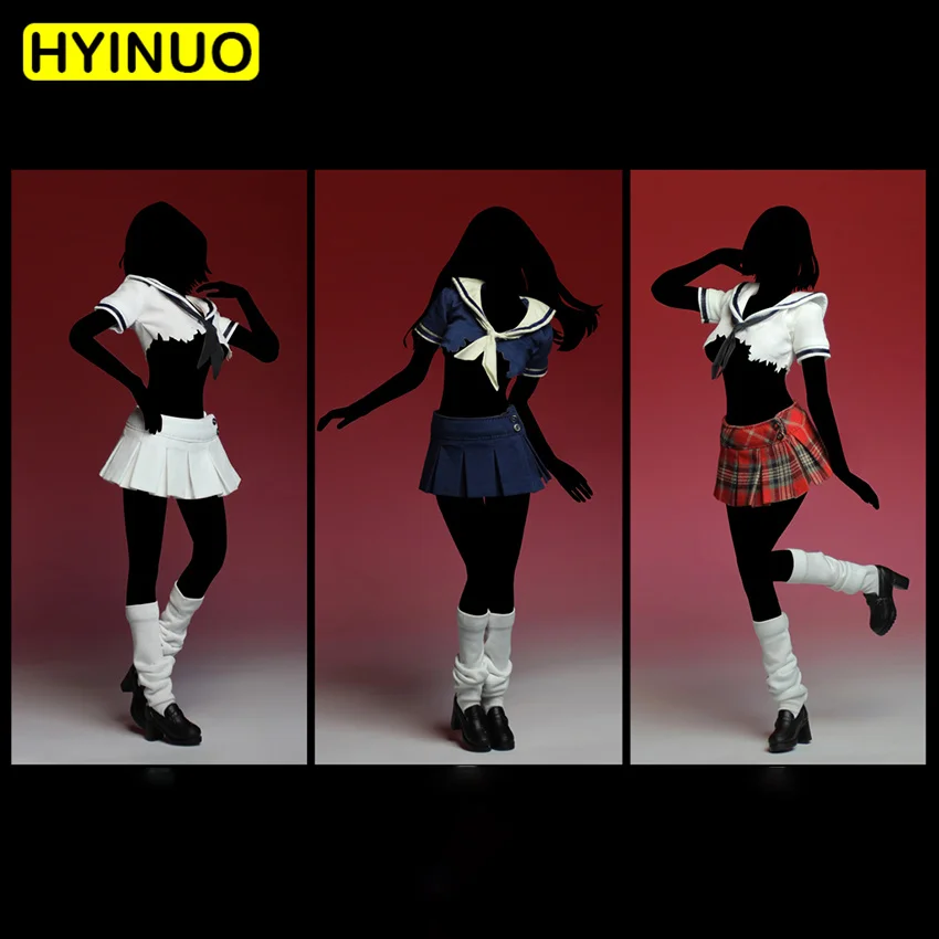 

3 Models 1/6 Scale Female Sexy Suit Student Women Sexy Sailor Clothes Clothing Suit Set Model f 12''Action Figure Body Doll Toys