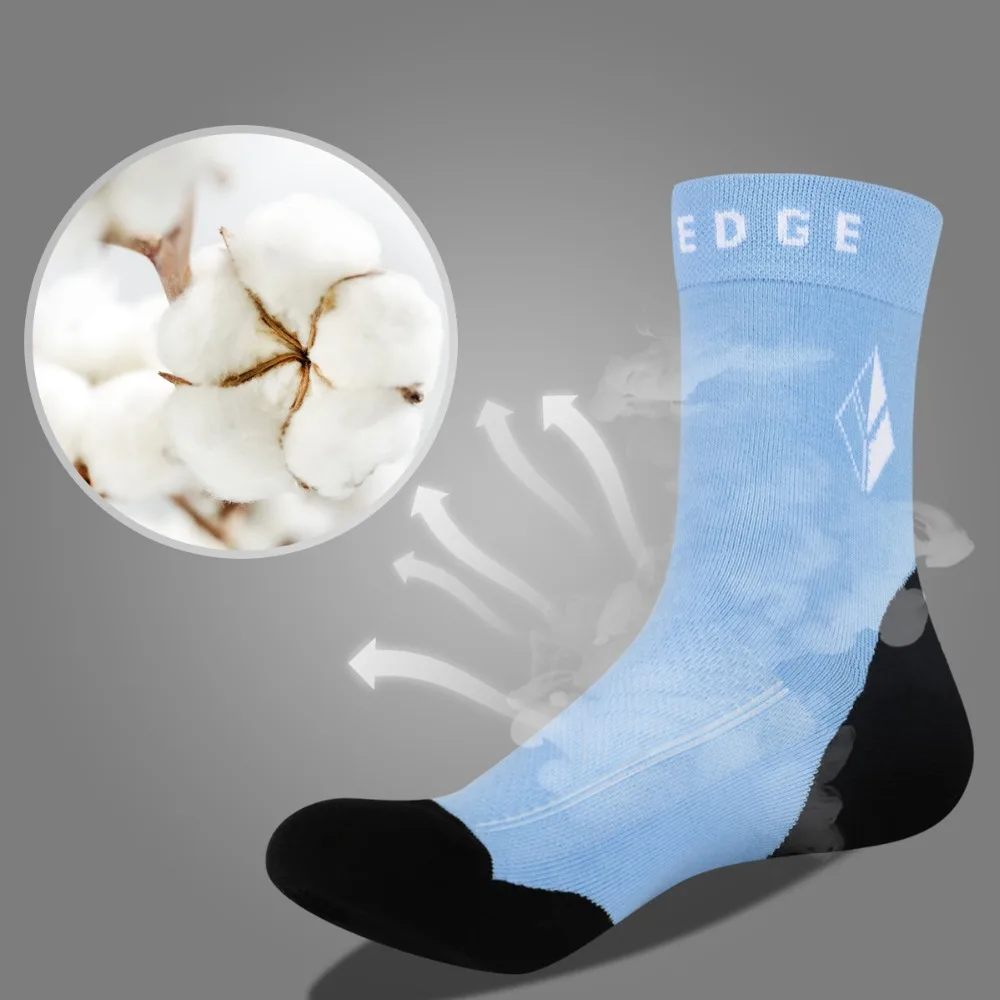 YUEDGE/Брендовые женские носки из чесаного хлопка, удобные женские дышащие однотонные Повседневные носки(5 пар/упак