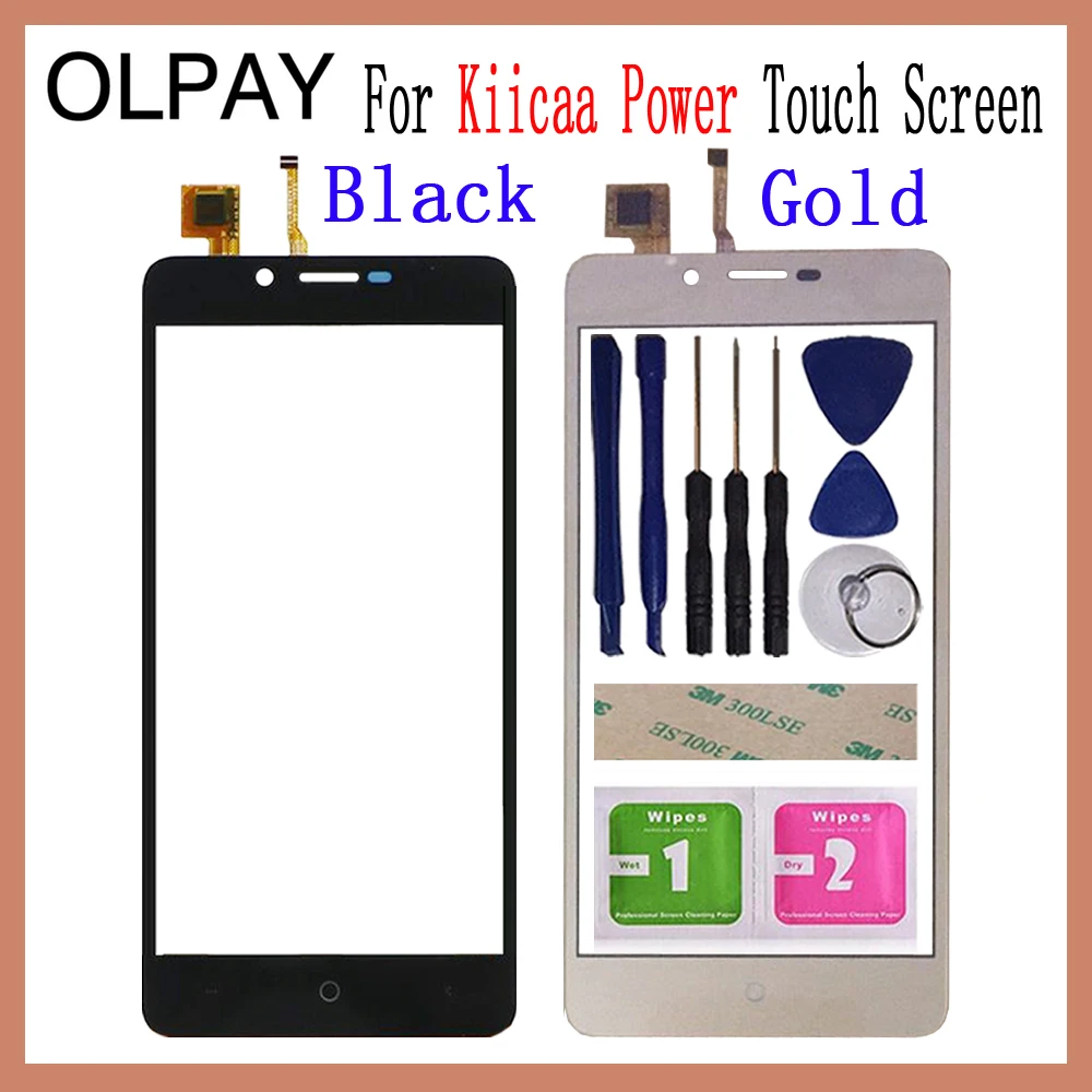 OLPAY 5,0 ''сенсорный экран для Leagoo Kiicaa power сенсорный экран дигитайзер Панель переднее стекло объектив сенсор инструменты клей+ салфетки