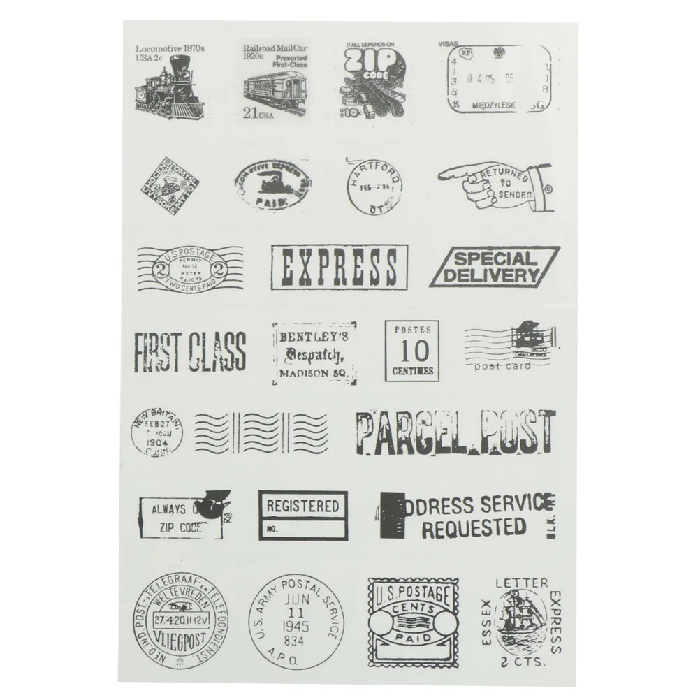 

6pcs/set Retro Hot Air Balloon Laptop Sticker Seal Pattern Transparent Diary Scrapbooking Decorative Stickers Tower