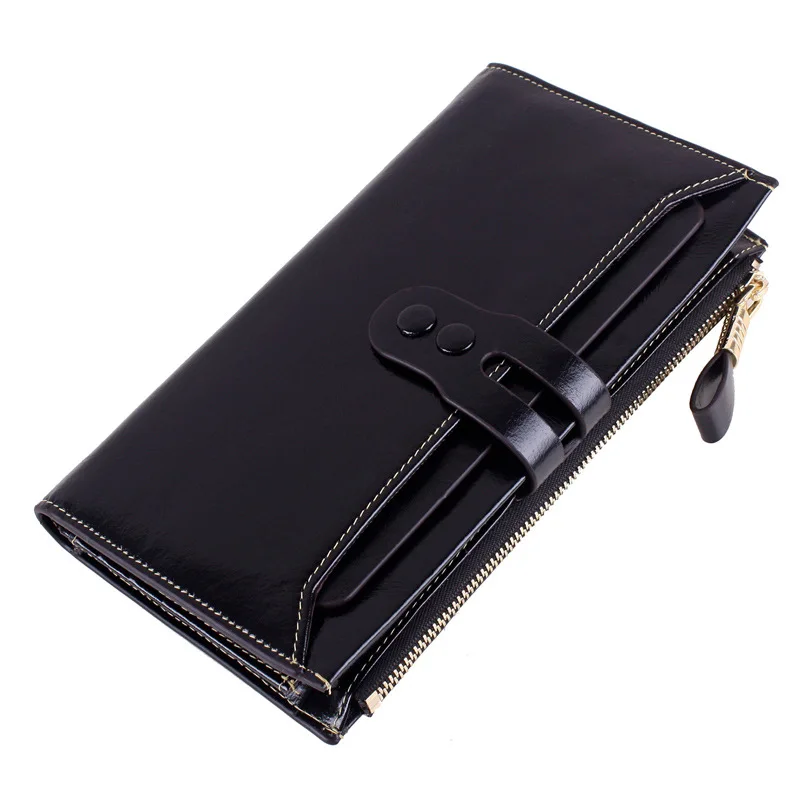 

New Large Capacity Wallets Women Wallets Long Wallets Genuine Leather Clutch Coin Card Holder Purse Case Bags