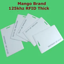 50 шт./лот Близость EM/ID rfid 125 кГц Smart Толстые ID Card Mango Марка Система контроля доступа Высокое качество