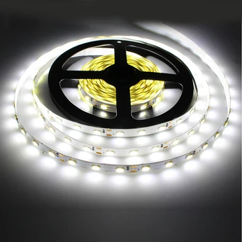 Tanbaby LED Strip light 5630 DC12V 5M 300led flexible 5730 bar light high brightness Non-waterproof indoor home  decoration