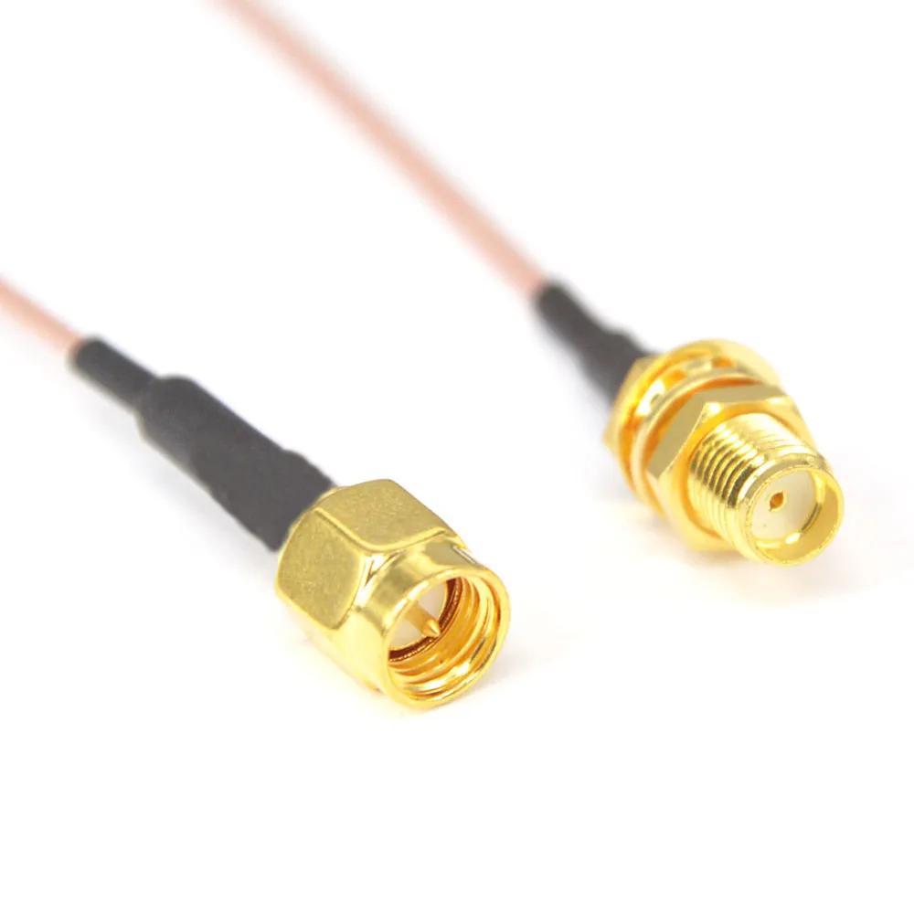 100 Pieces SMA Cable SMA Female to SMA Male Coax FPV Antenna Adapter