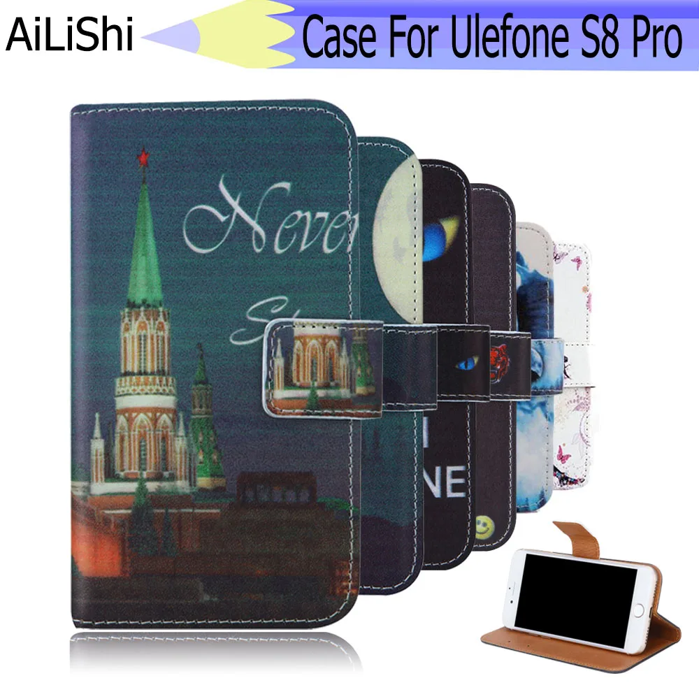 

AiLiShi For Ulefone S8 Pro Case Exclusive Phone S8 Pro Ulefone Leather Case Flip Credit Card Holder Wallet 6 Colors