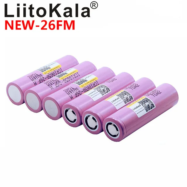 Liitokala ICR18650 - 26fm новый 100% оригинальный 18650 2600 мАч литий-ионный аккумулятор 3 7 В 2500 |